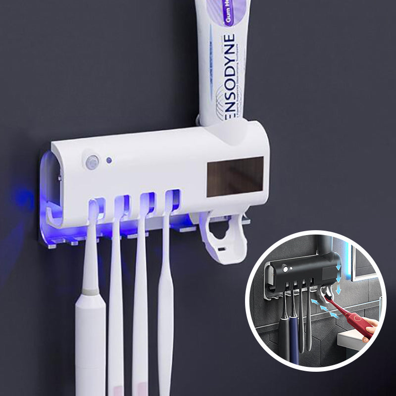 Intelligent UV Toothbrush Sterilizer Automatic Toothpaste Squeezer Toothbrush Toothpaste Rack - Susus-shop